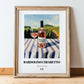 Bardolino Chiaretto – Italian Rose Wine, Wine Bar Art, in wooden frame leaning on the floor
