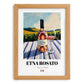 Etna Rosato – Italian Rose Wine, Wine Bar Print, set in oak frame