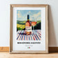 Rosato del Salento – Italian Rose Wine, Wine Bar Poster, in wooden frame leaning on the floor
