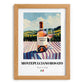 Montepulciano Rosato – Italian Rose Wine, Wine Bar Print, set in oak frame